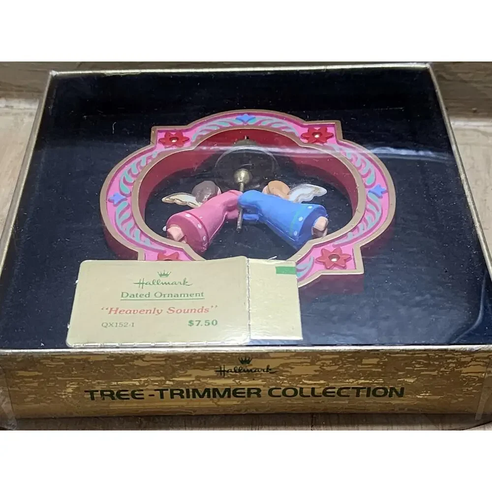 Hallmark Heavenly Sounds Christmas Ornament 1980 Angels Bell With Box Very Nice